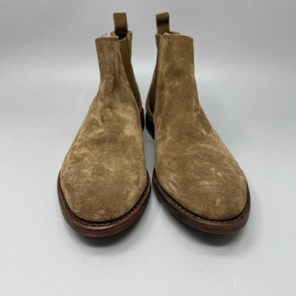 Johnston & Murphy GABRIELLE Slip On Chelsea Boots Brown Suede Size 8